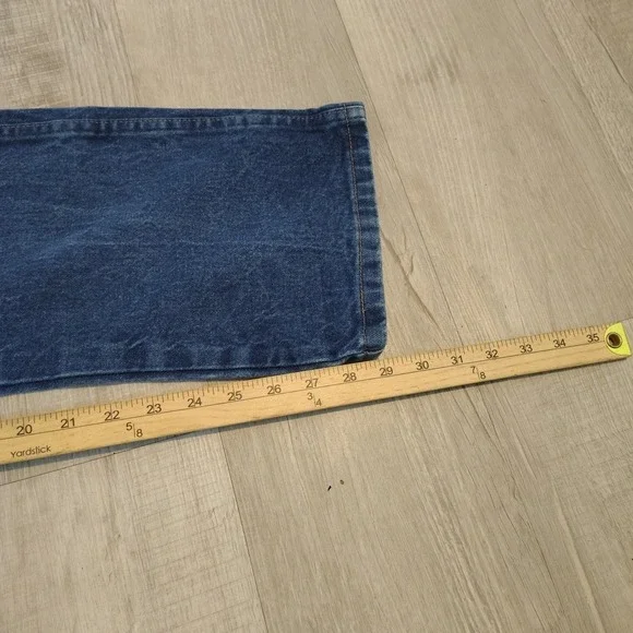 vtg Wrangler 13MWZ y2k 36x32 Western Cowboy mexico made us denim‎ Copper Rivit - Picture 8 of 8